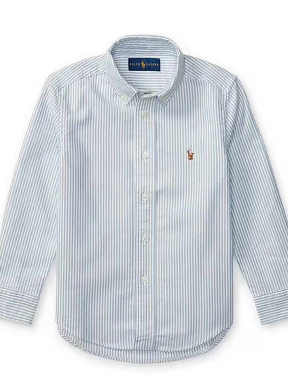 Polo by Ralph Lauren Blue & White Striped Button-Down Shirt